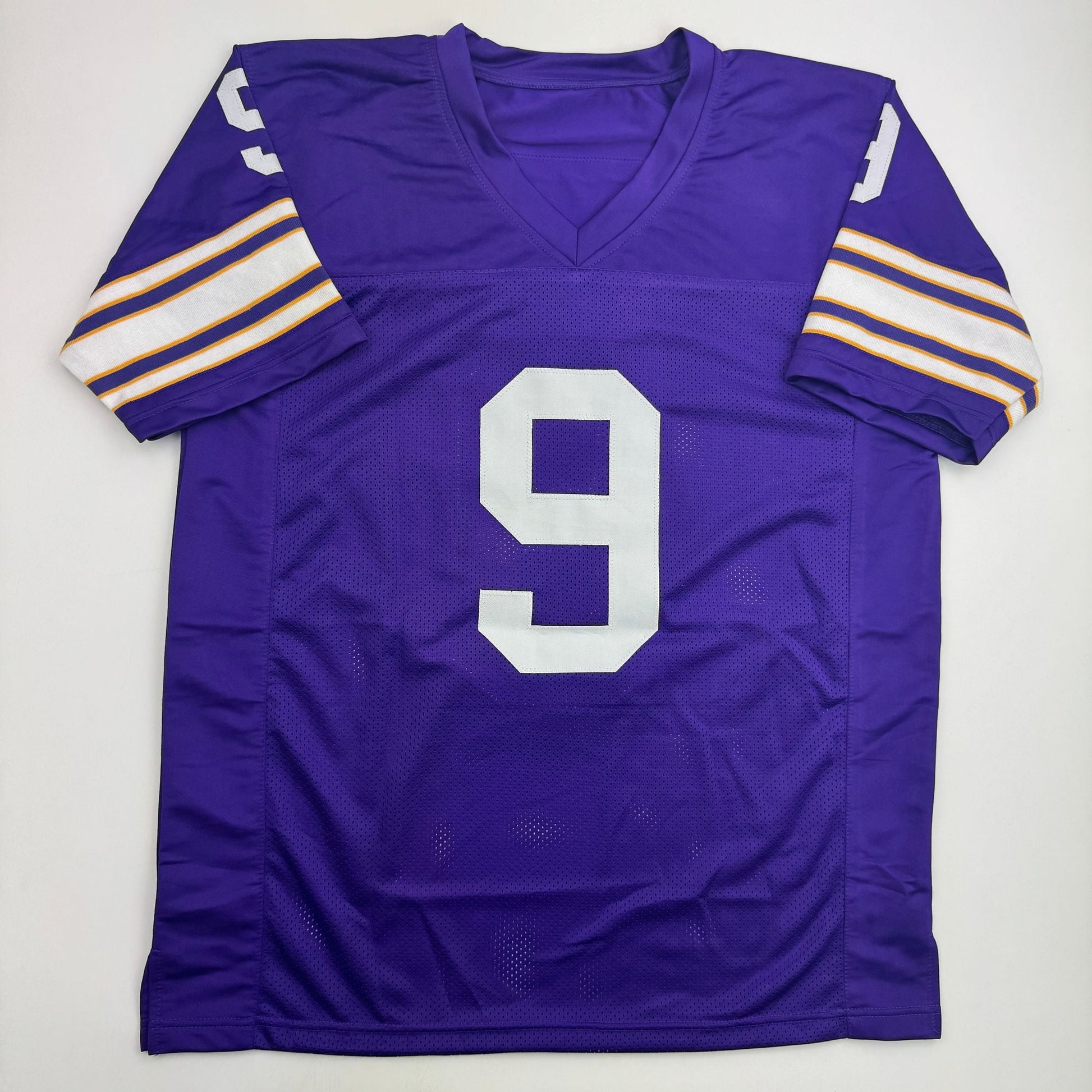 Autographed/Signed Tommy Kramer Minnesota Purple Football Jersey JSA COA