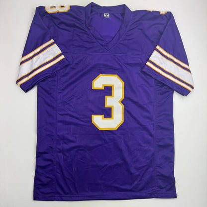 Autographed/Signed Jordan Addison Minnesota Purple Alternate Football Jersey JSA COA
