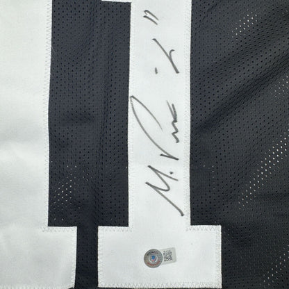 Autographed/Signed Michael Pittman Jr. Pittsburgh Black Football Jersey Beckett BAS COA