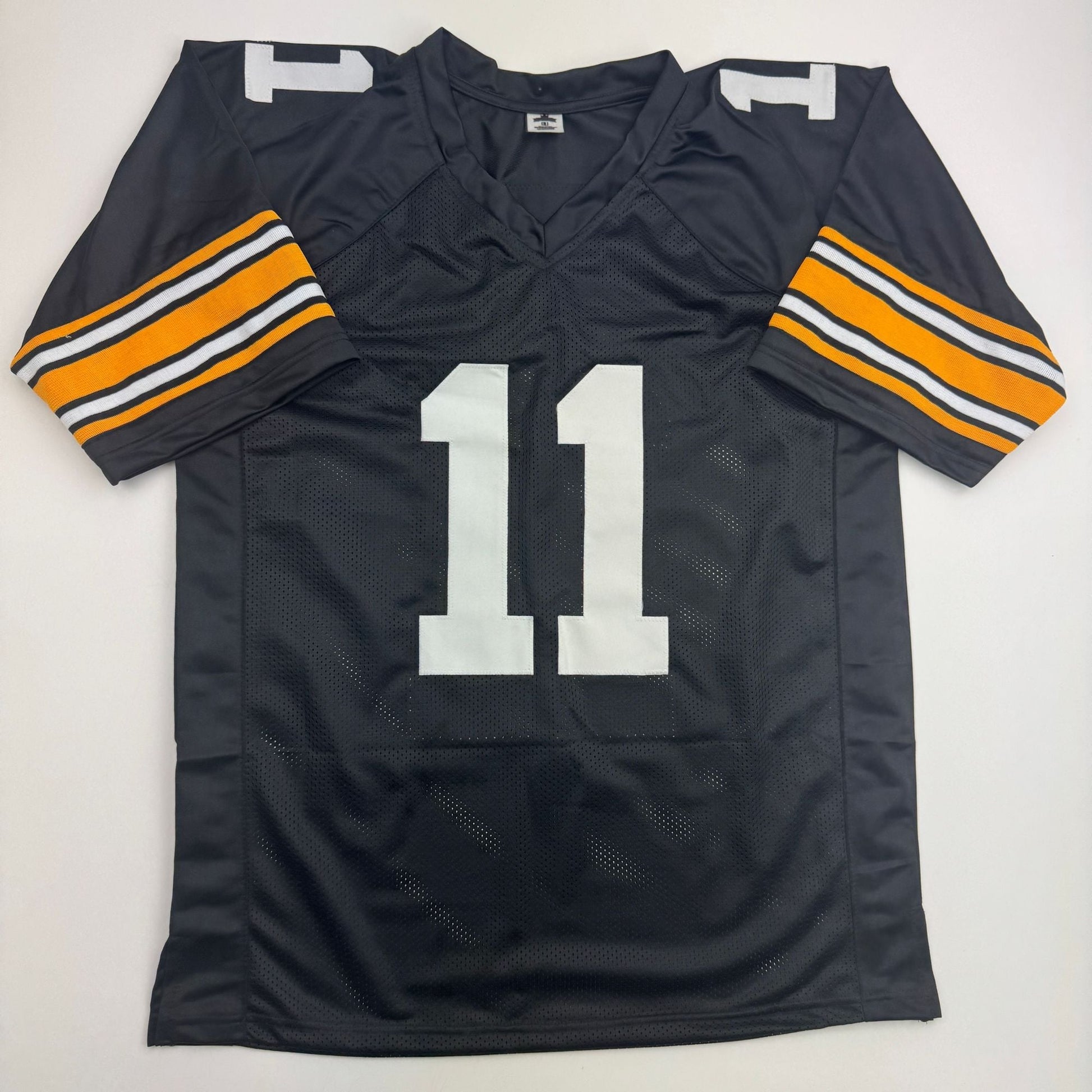 Autographed/Signed Michael Pittman Jr. Pittsburgh Black Football Jersey Beckett BAS COA