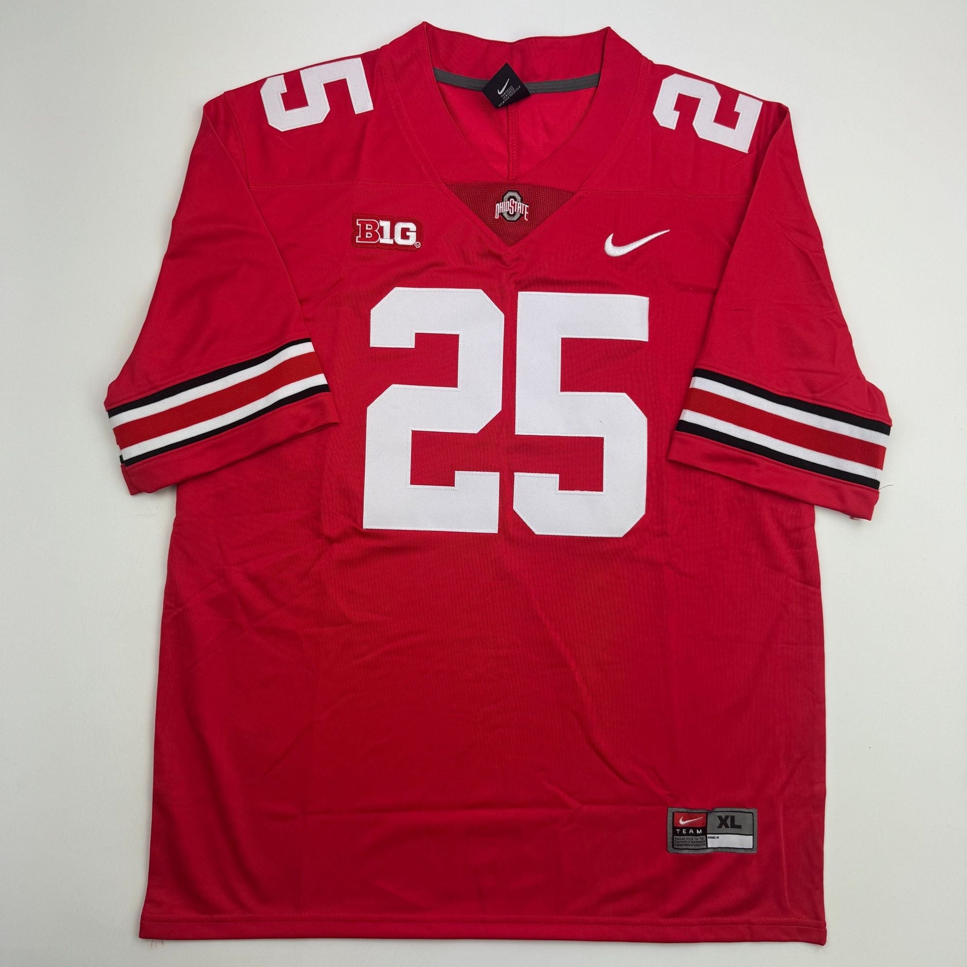 Autographed/Signed Bo Jackson Ohio State Red College Football Jersey Beckett BAS COA