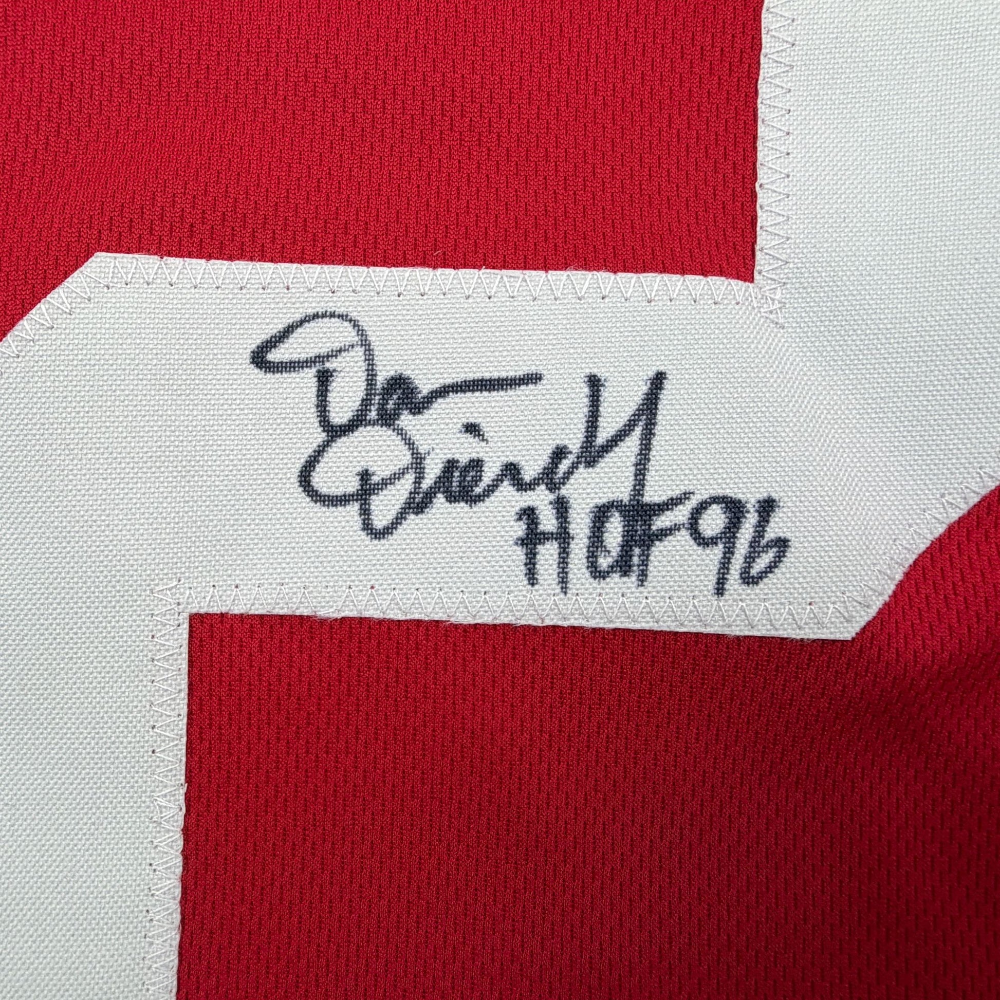 Autographed/Signed Dan Dierdorf Arizona Red Football Jersey Beckett BAS COA