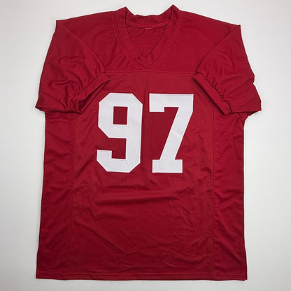 Autographed/Signed Cornelius Bennett Arizona Red Football Jersey Beckett BAS COA