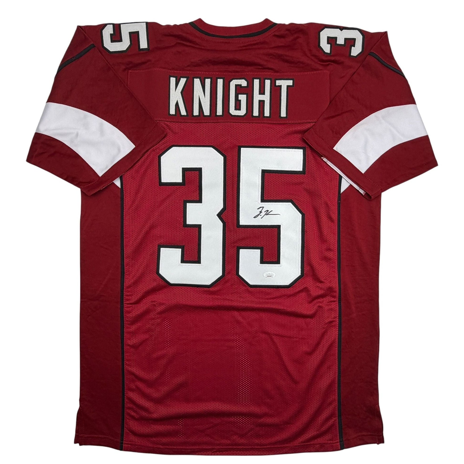 Autographed/Signed Zonovan Bam Knight Arizona Red Football Jersey JSA COA