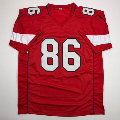 Autographed/Signed Zach Ertz Arizona Red Football Jersey JSA COA