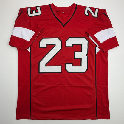Autographed/Signed Chris Johnson Arizona Red Football Jersey JSA COA