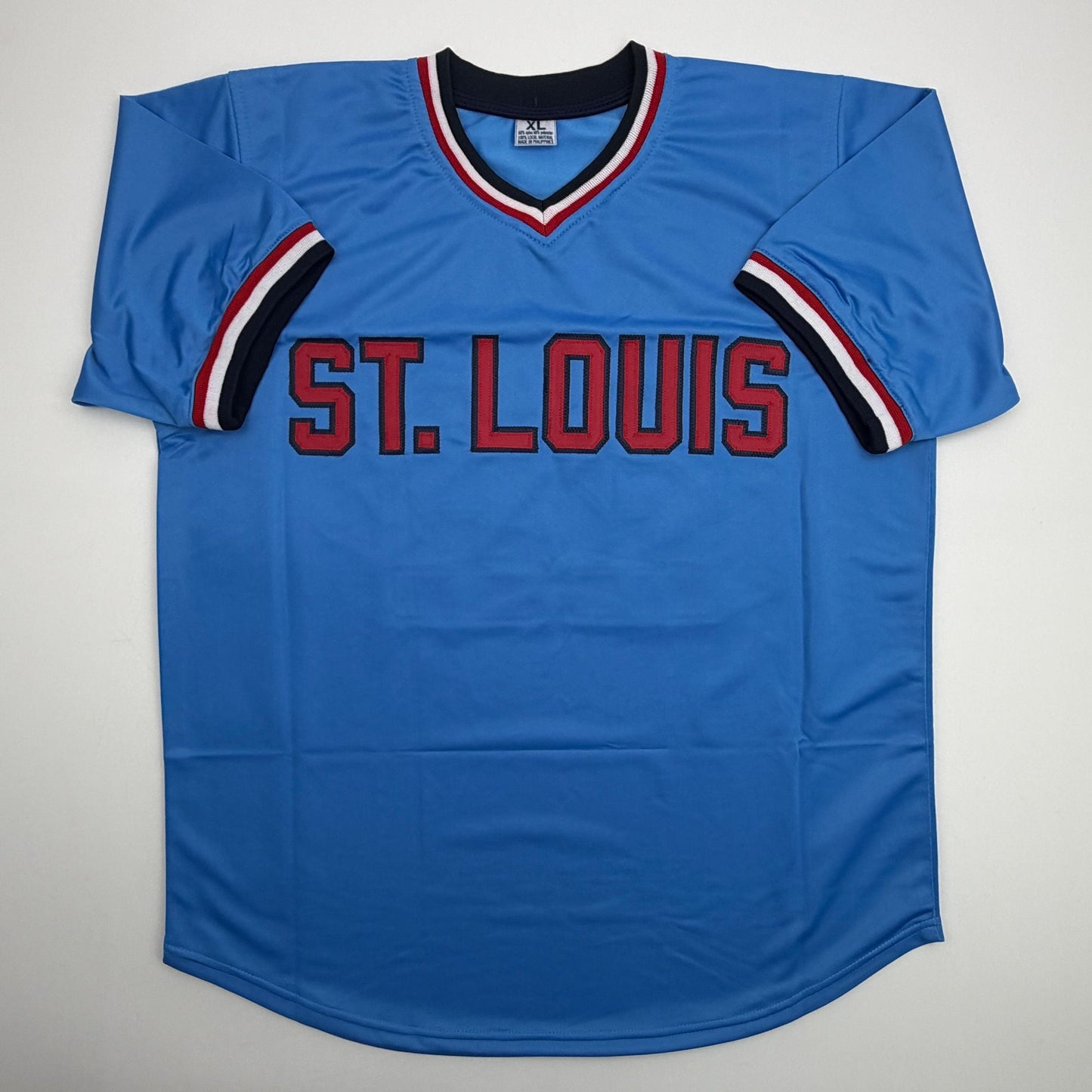 Autographed/Signed Jack Morris St. Louis Blue Baseball Jersey Beckett BAS COA