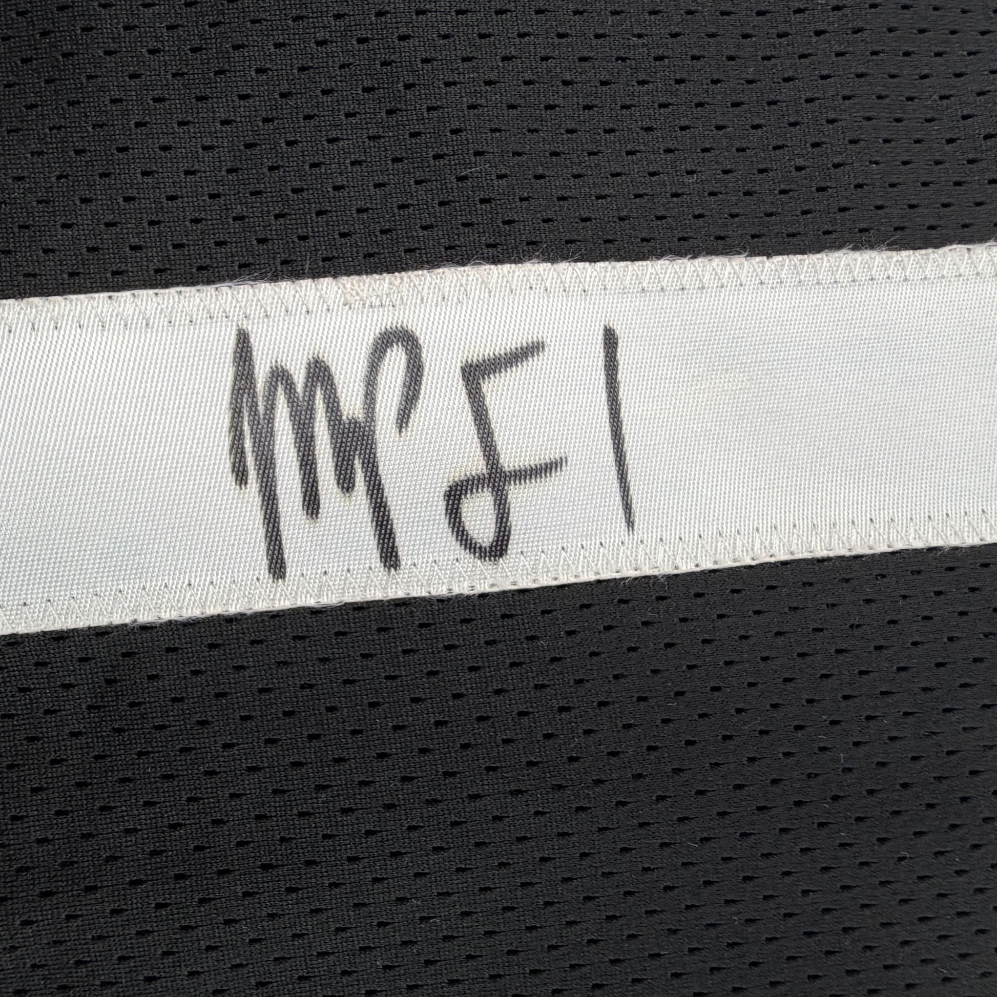 Autographed/Signed Michael Porter Jr Brooklyn Black Basketball Jersey JSA COA