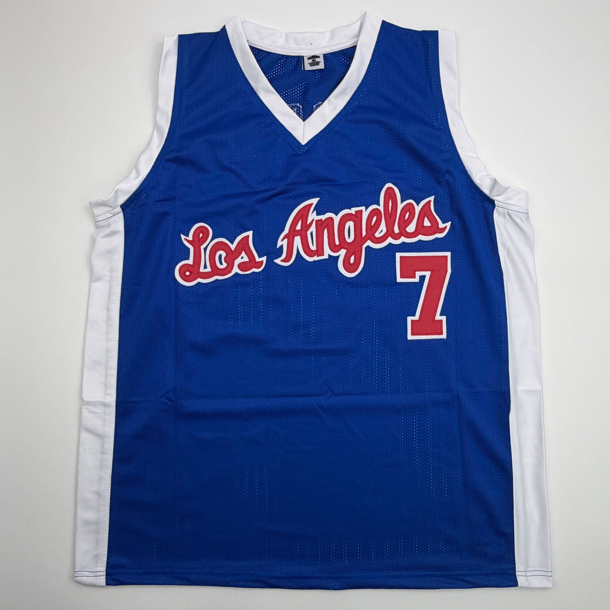Autographed/Signed Lamar Odom Los Angeles Blue Basketball Jersey JSA COA
