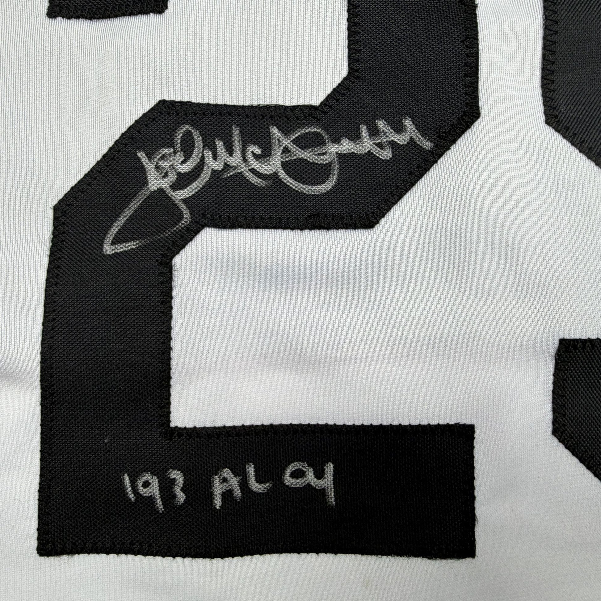 Autographed/Signed Jack McDowell Chicago White Retro Baseball Jersey Beckett BAS COA