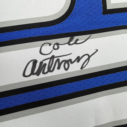 Framed Autographed/Signed Cole Anthony 35x39 Orlando Magic Blue Authentic Basketball Jersey Fanatics COA