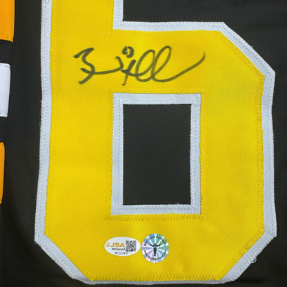 Autographed/Signed Brad Marchand Boston Black Hockey Jersey JSA COA