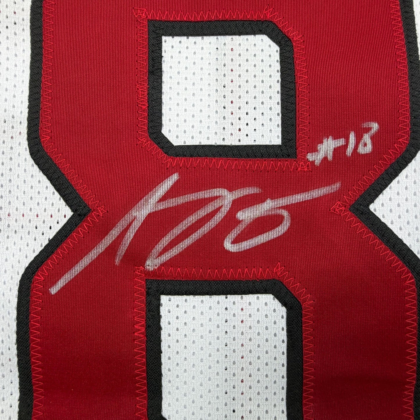 Autographed/Signed AJ Green Arizona White Football Jersey Beckett BAS COA