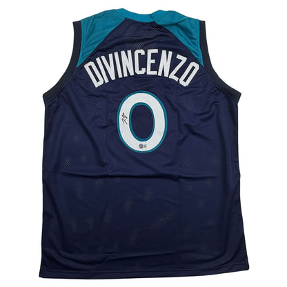 Autographed/Signed Donte Divincenzo Minnesota Blue Basketball Jersey Beckett BAS COA