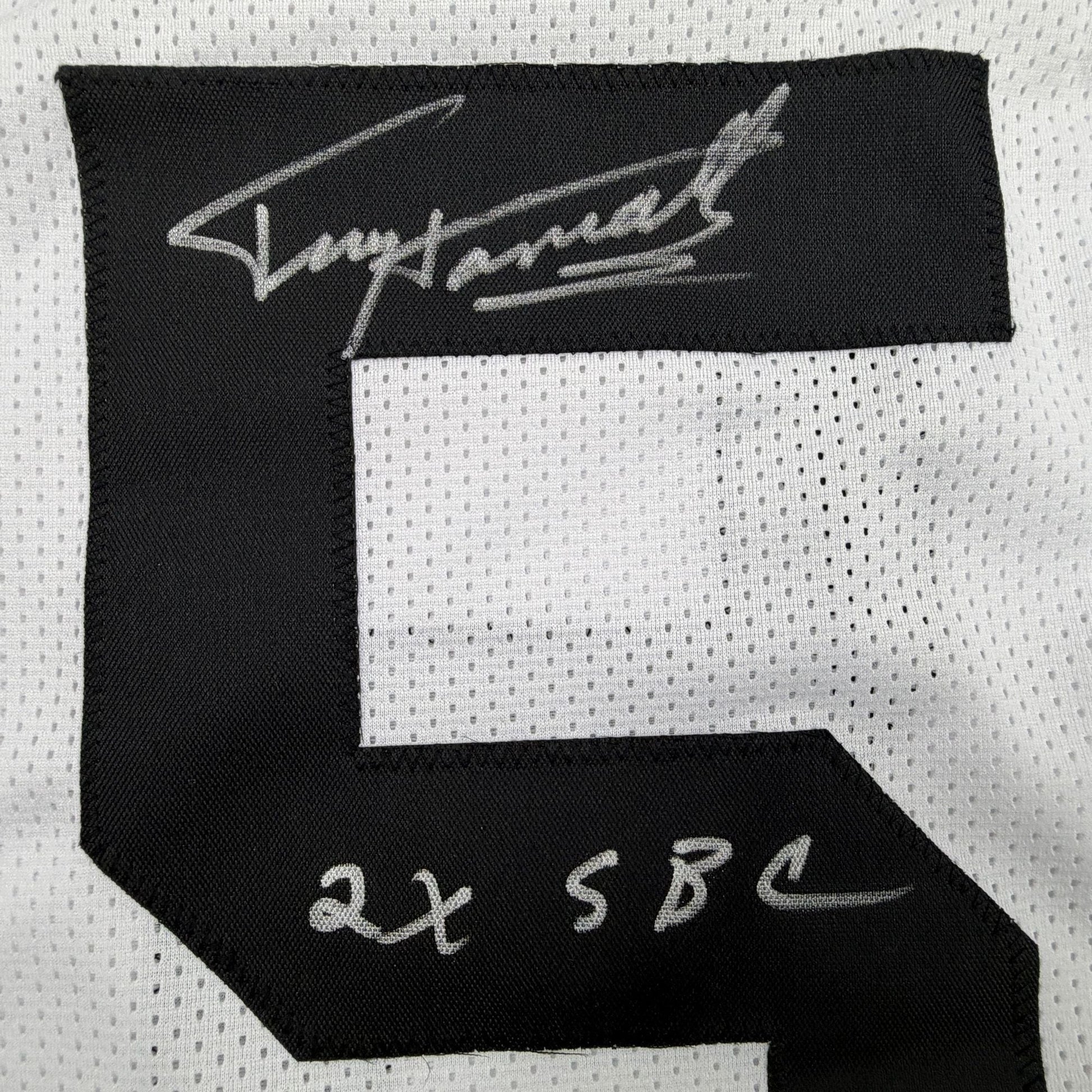Autographed/Signed Terry Hanratty Pittsburgh White Football Jersey JSA COA
