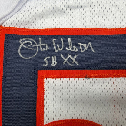 Autographed/Signed Otis Wilson Chicago White Football Jersey Beckett BAS COA
