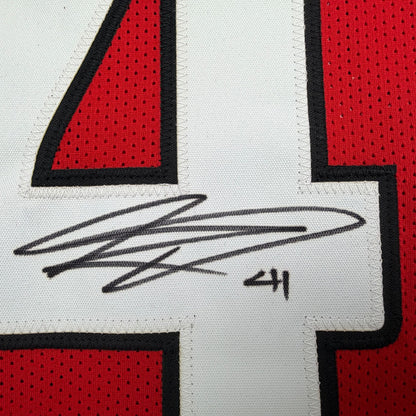 Autographed/Signed Kenyan Drake Arizona Red Football Jersey Beckett BAS COA