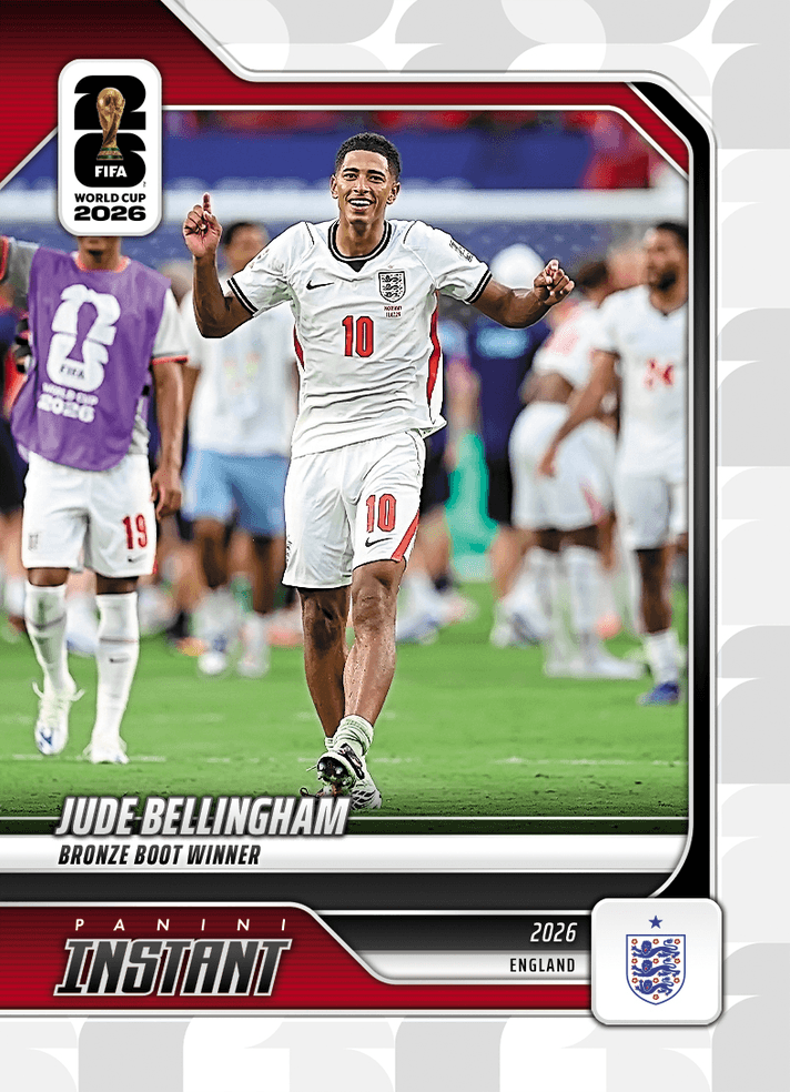 2026 Panini Instant FIFA World Cup Jude Bellingham #255 Bronze Boot Winner England Soccer Card
