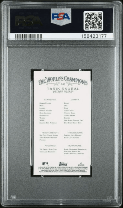 Graded 2021 Topps Allen & Ginter Tarik Skubal #245 Mini Rookie RC Baseball Card PSA 10 Gem Mint