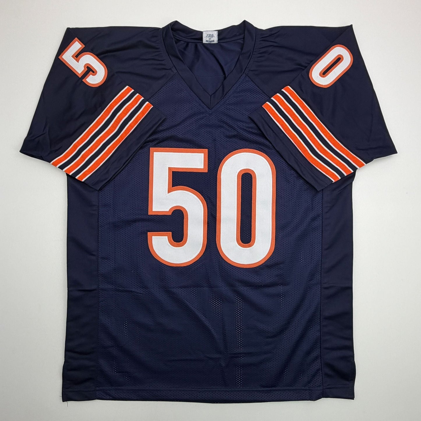 Autographed/Signed Mike Singletary HOF 98 Chicago Blue Football Jersey JSA COA