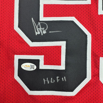 Autographed/Signed Artis Gilmore Chicago Red Basketball Jersey JSA COA