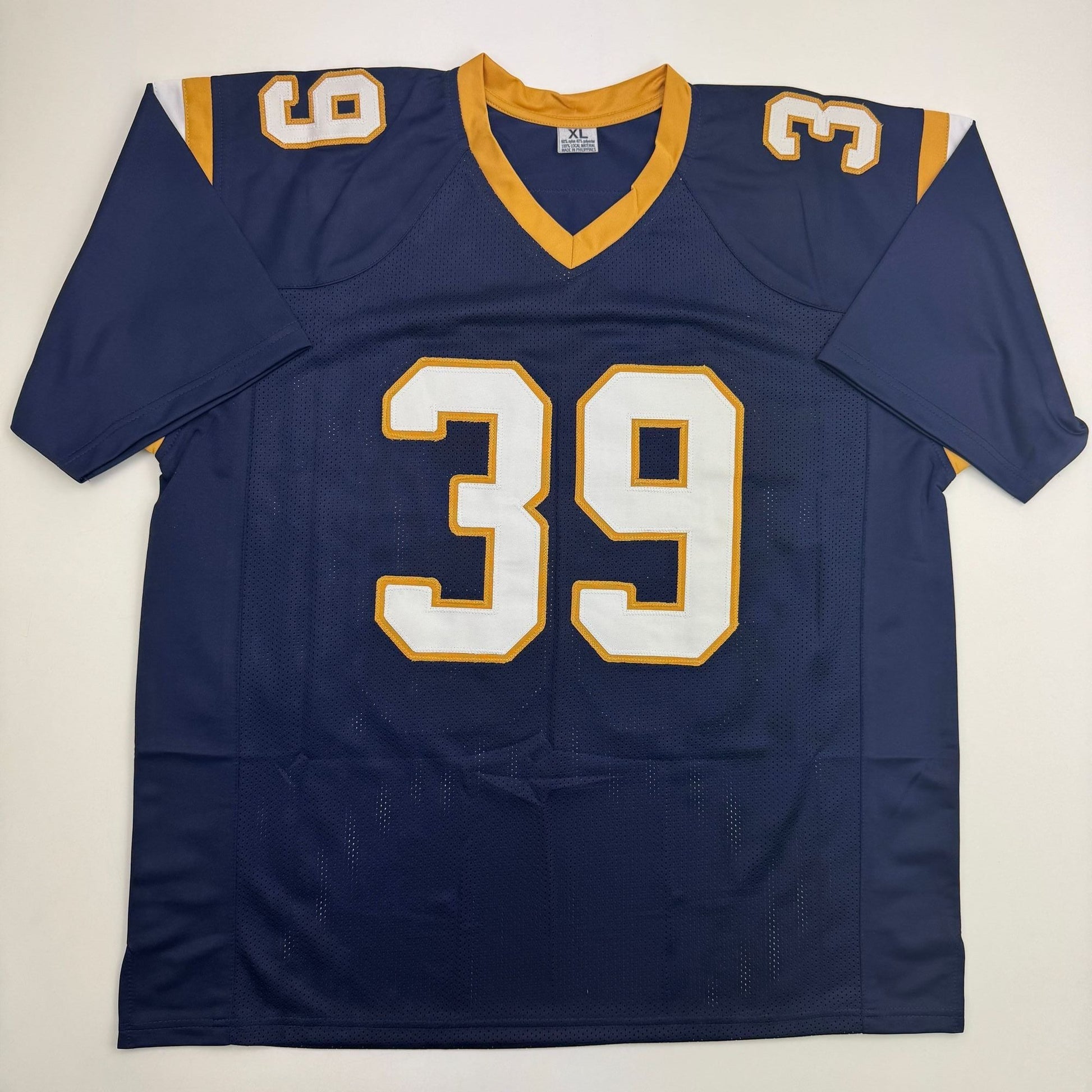 Autographed/Signed Steven Jackson St. Louis Navy Football Jersey Beckett BAS COA