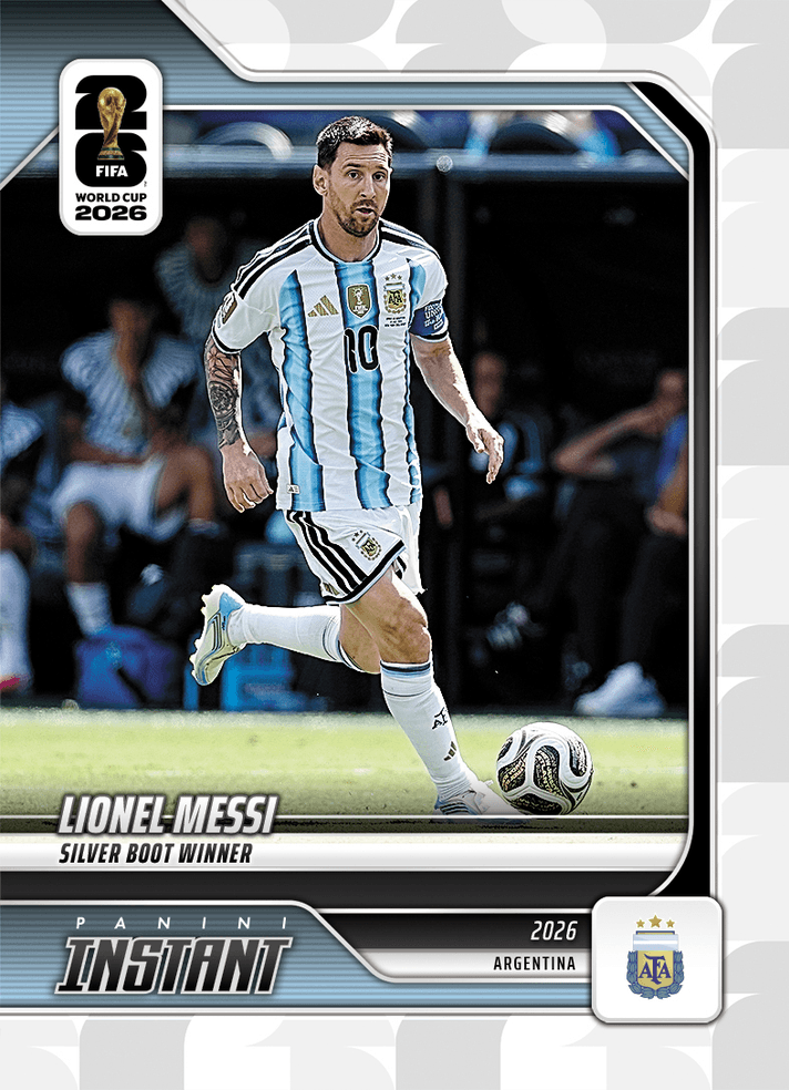 2026 Panini Instant FIFA World Cup Lionel Messi #254 Silver Boot Winner Argentina Soccer Card