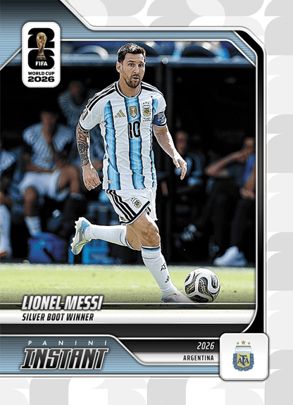 2026 Panini Instant FIFA World Cup Lionel Messi #254 Silver Boot Winner Argentina Soccer Card