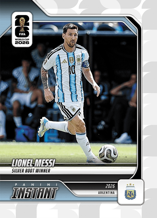 2026 Panini Instant FIFA World Cup Lionel Messi #254 Silver Boot Winner Argentina Soccer Card