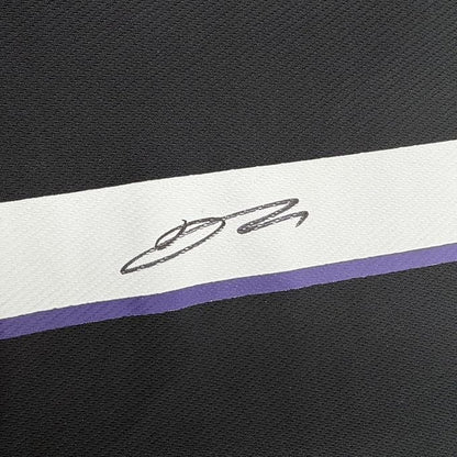 Framed Autographed/Signed Devin Booker 35x39 Phoenix Suns Black Authentic Basketball Jersey JSA COA