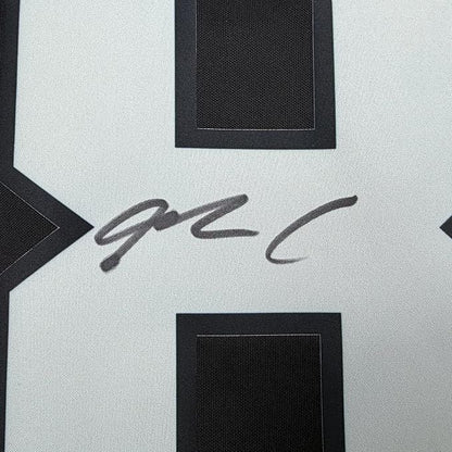 Framed Autographed/Signed Maxx Crosby 35x39 Oakland Las Vegas Raiders Black Authentic Football Jersey Fanatics COA