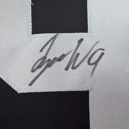 Autographed/Signed Tyree Wilson Oakland Las Vegas Black Football Jersey Beckett BAS COA