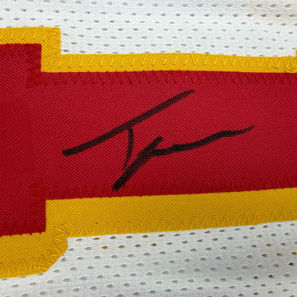 Autographed/Signed Trae Young Ice Trae Atlanta White Basketball Jersey Beckett BAS COA