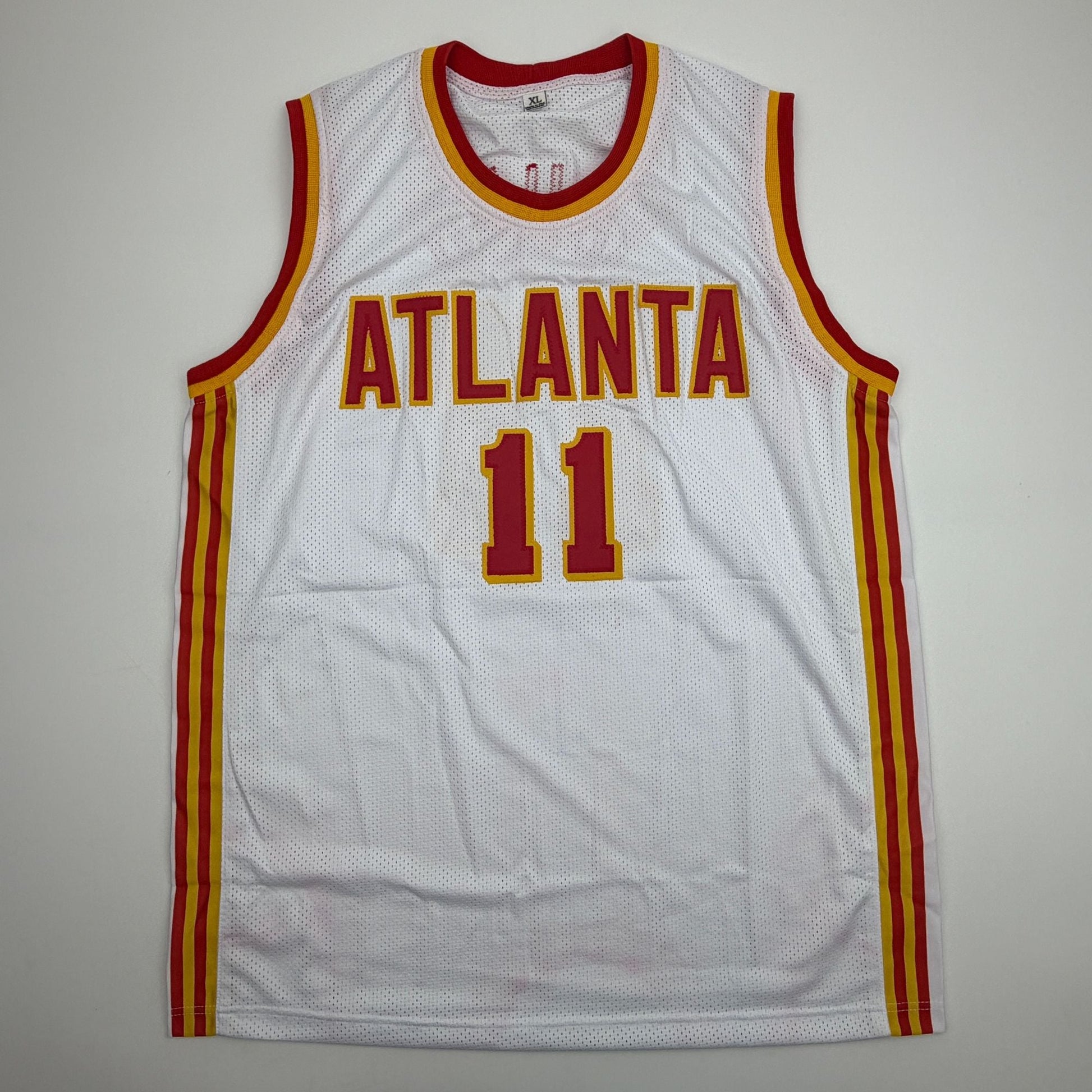 Autographed/Signed Trae Young Ice Trae Atlanta White Basketball Jersey Beckett BAS COA
