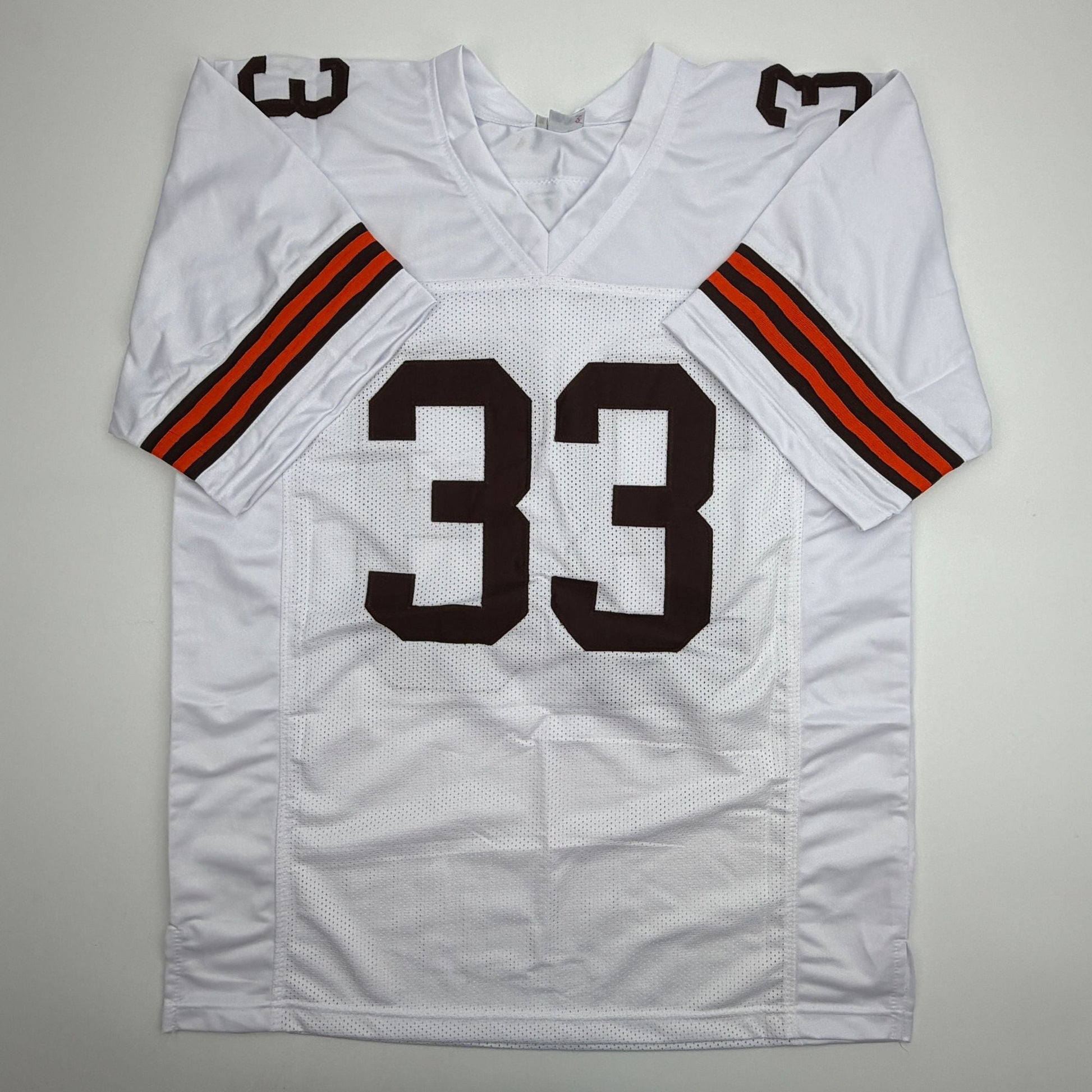 Autographed/Signed Trent Richardson Cleveland White Football Jersey JSA COA