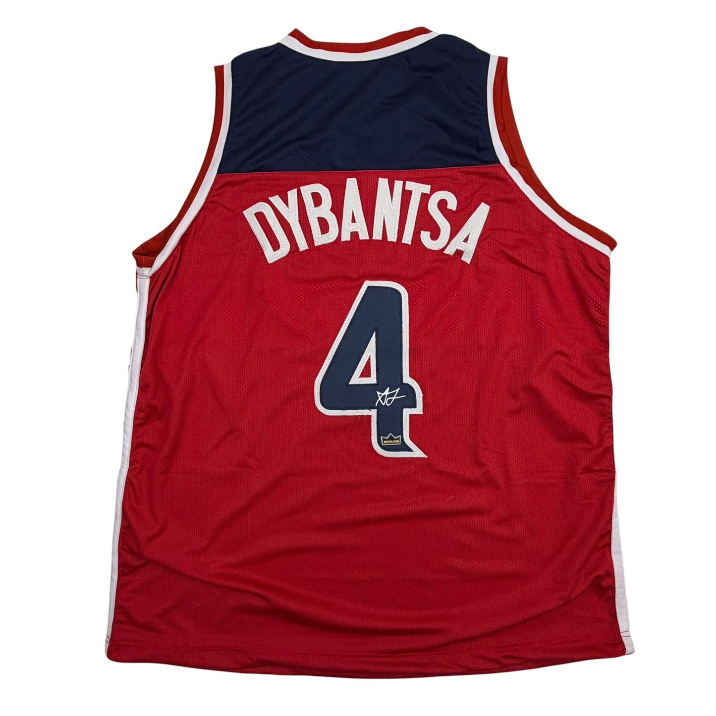 Facsimile Autographed AJ Dybantsa Washington Red Reprint Laser Auto Basketball Jersey Size Men's XL