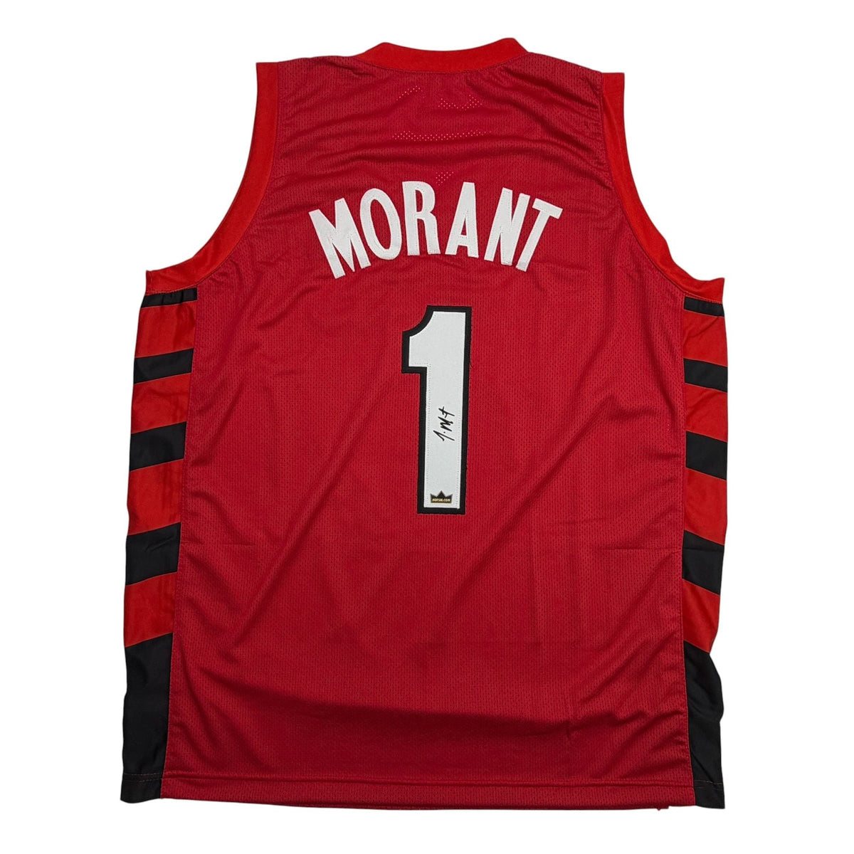 Facsimile Autographed Ja Morant Portland Red Reprint Laser Auto Basketball Jersey Size Men's XL