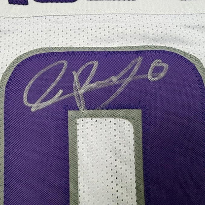 Framed Autographed/Signed Ivan Pace Jr. 35x39 Minnesota White Out Alternate Football Jersey Beckett BAS COA