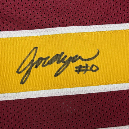 Autographed/Signed Jordyn Tyson Arizona State Maroon College Football Jersey Beckett BAS COA