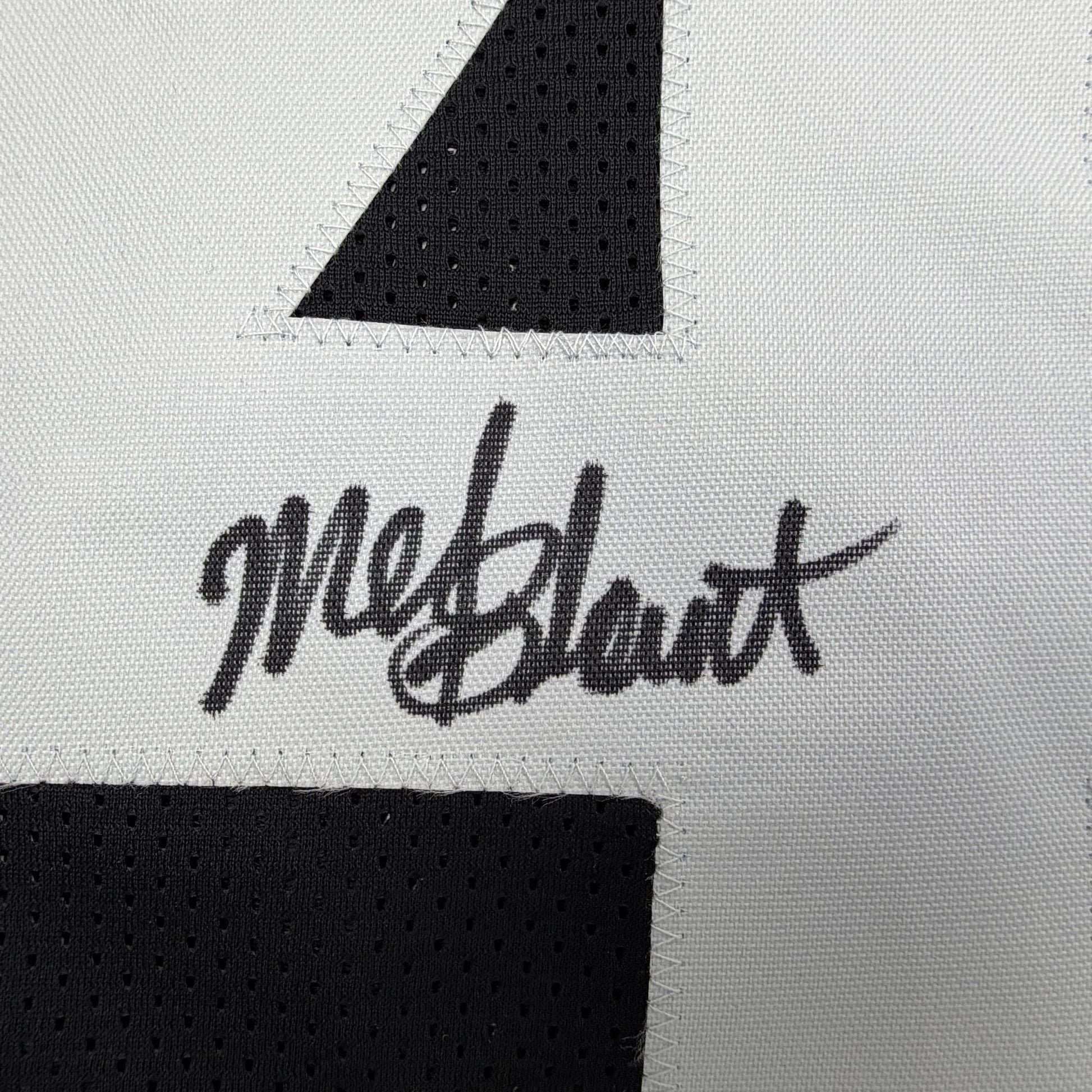 Autographed/Signed Mel Blount Pittsburgh Black Football Jersey Beckett BAS COA