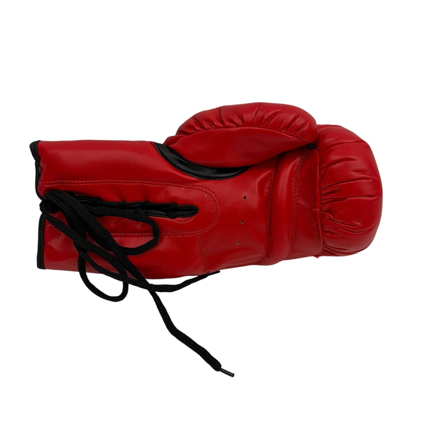 Autographed/Signed James Buster Douglas Red Everlast Boxing Glove JSA COA