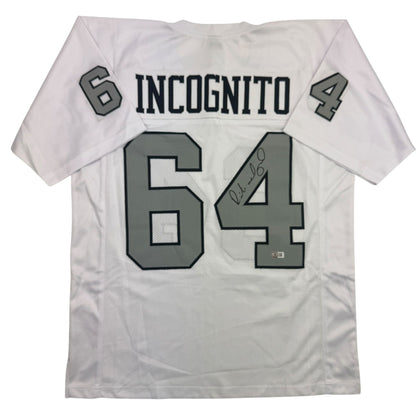 Autographed/Signed Richie Incognito Las Vegas Oakland Color Rush Football Jersey Beckett BAS COA
