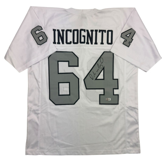 Autographed/Signed Richie Incognito Las Vegas Oakland Color Rush Football Jersey Beckett BAS COA