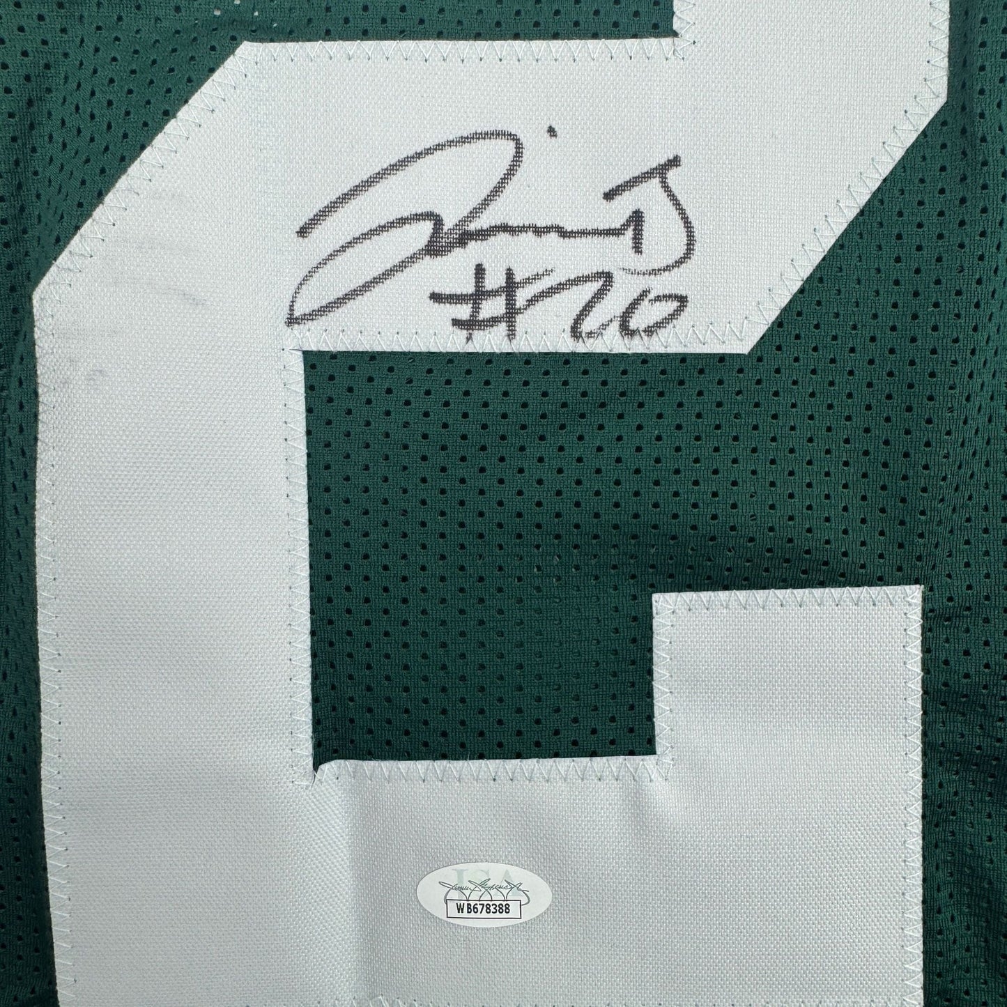 Autographed/Signed Jevon Bullard Green Bay Green Football Jersey JSA COA