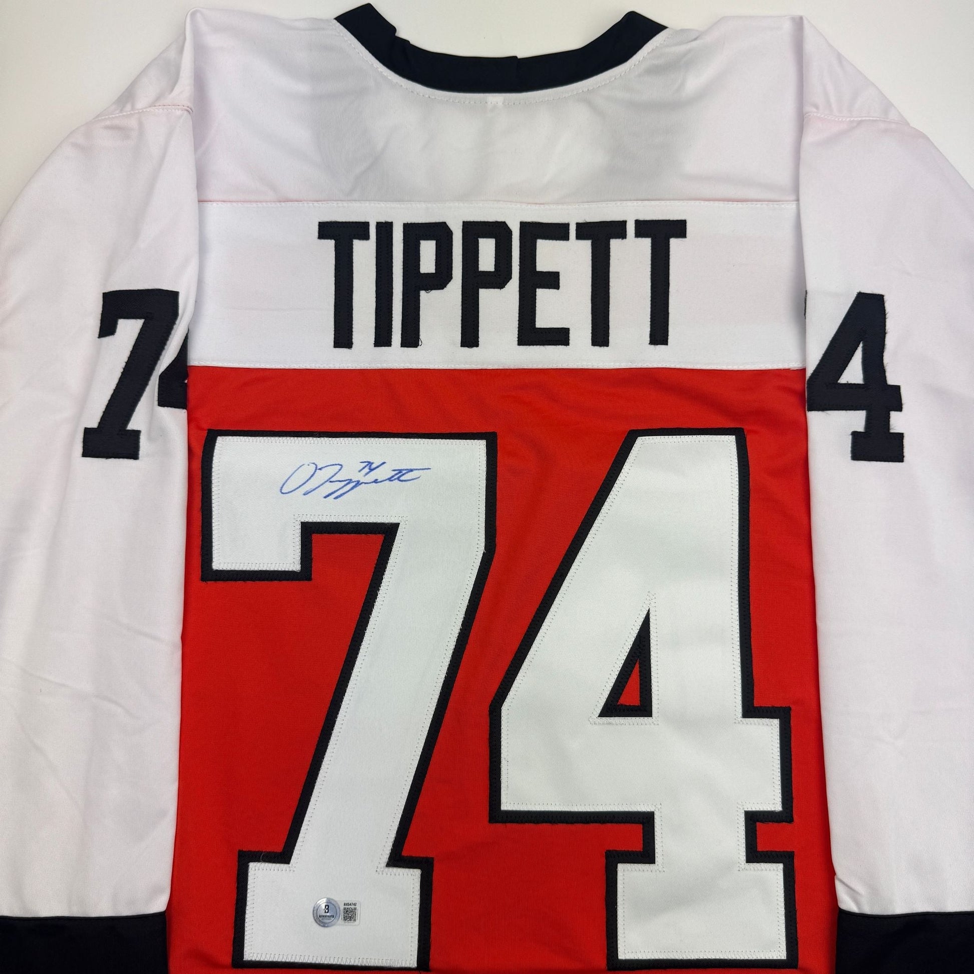 Autographed/Signed Owen Tippett Philadelphia Orange Hockey Jersey Beckett BAS COA