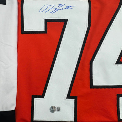 Autographed/Signed Owen Tippett Philadelphia Orange Hockey Jersey Beckett BAS COA