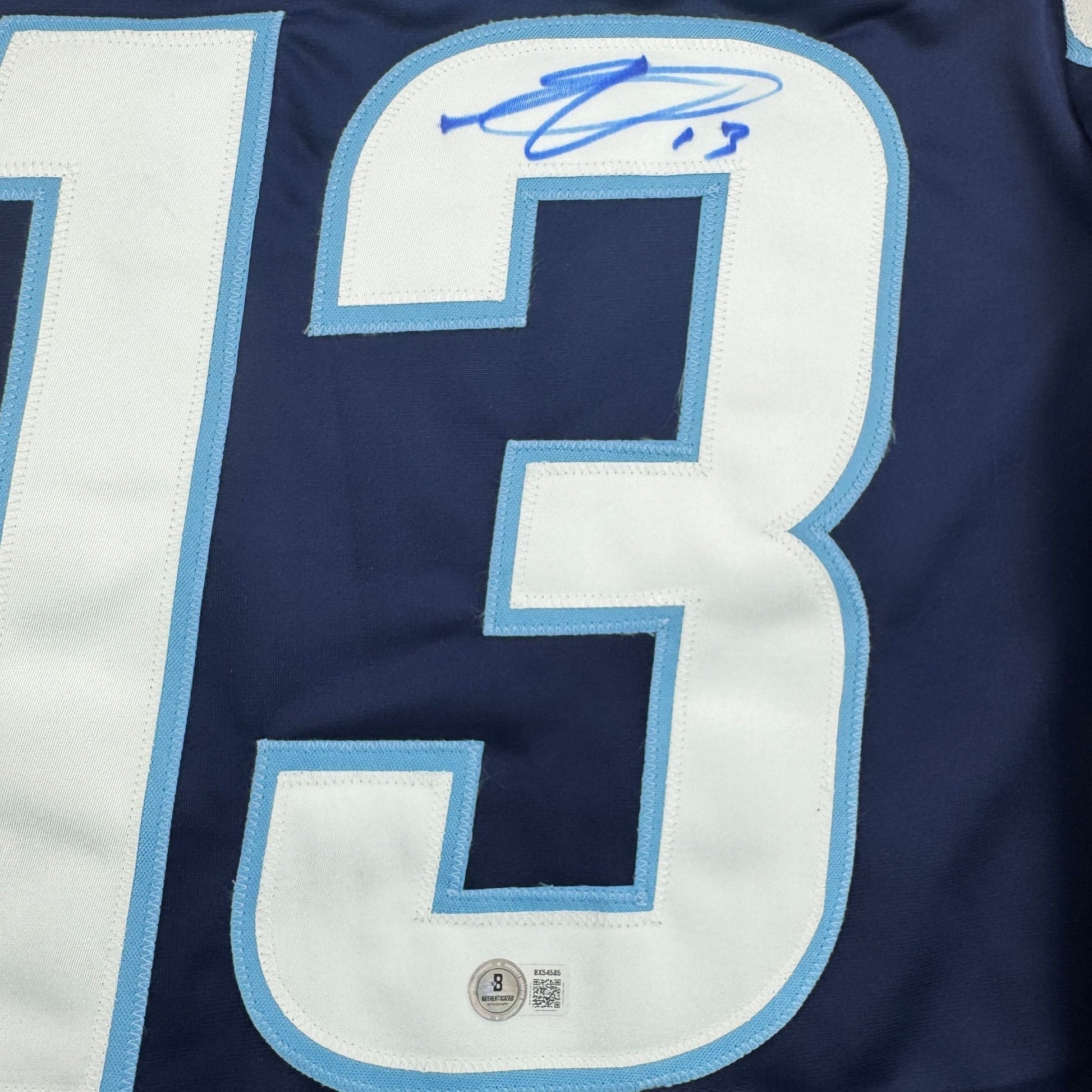 Autographed/Signed Gabriel Vilardi Winnipeg Blue Hockey Jersey Beckett BAS COA