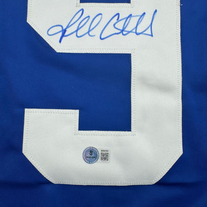 Autographed/Signed Russ Courtnall Toronto Blue Hockey Jersey Beckett BAS COA