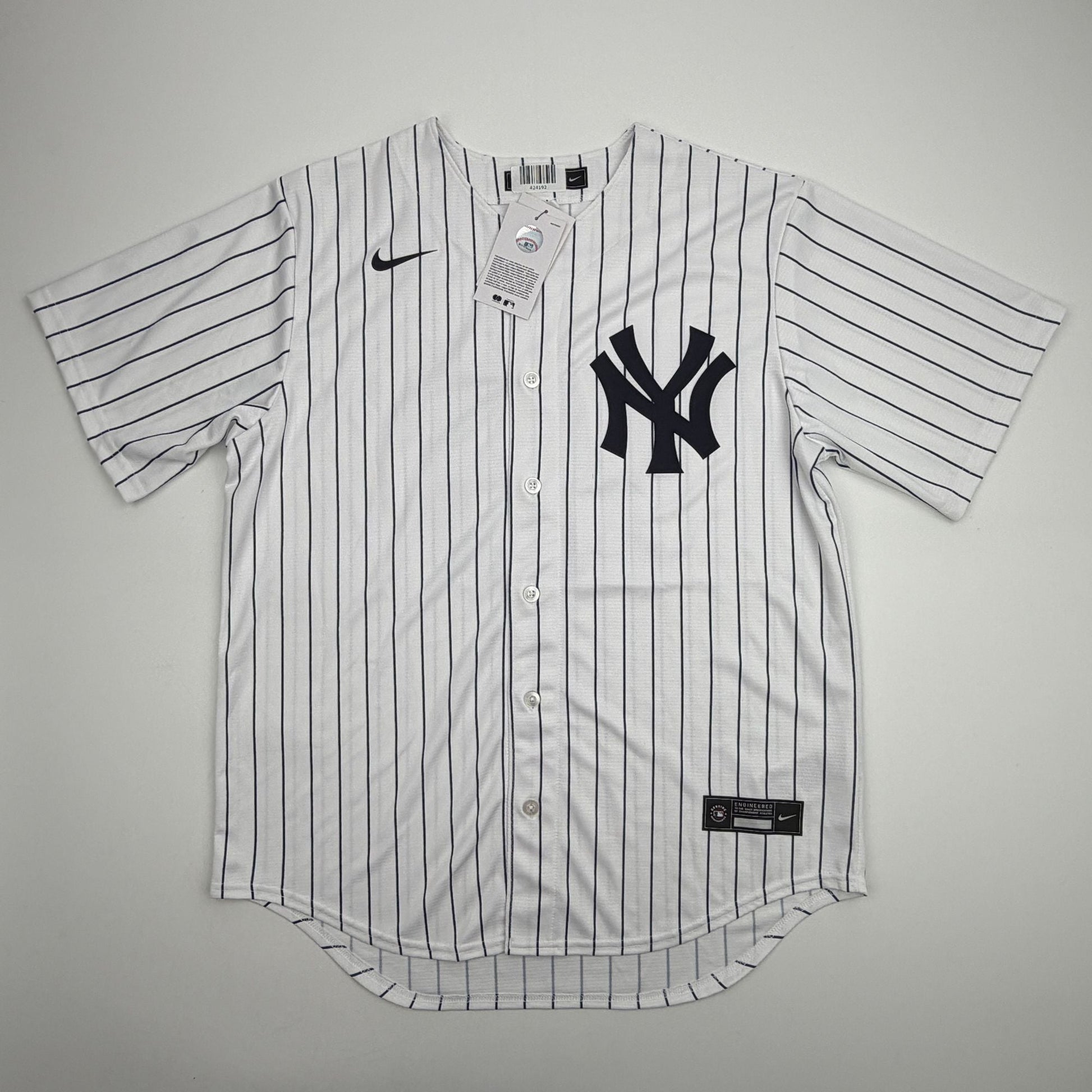 Autographed/Signed Jazz Chisholm Jr. New York Yankees Authentic Pinstripe Baseball Jersey Fanatics & MLB COA