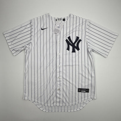 Autographed/Signed Jazz Chisholm Jr. New York Yankees Authentic Pinstripe Baseball Jersey Fanatics & MLB COA
